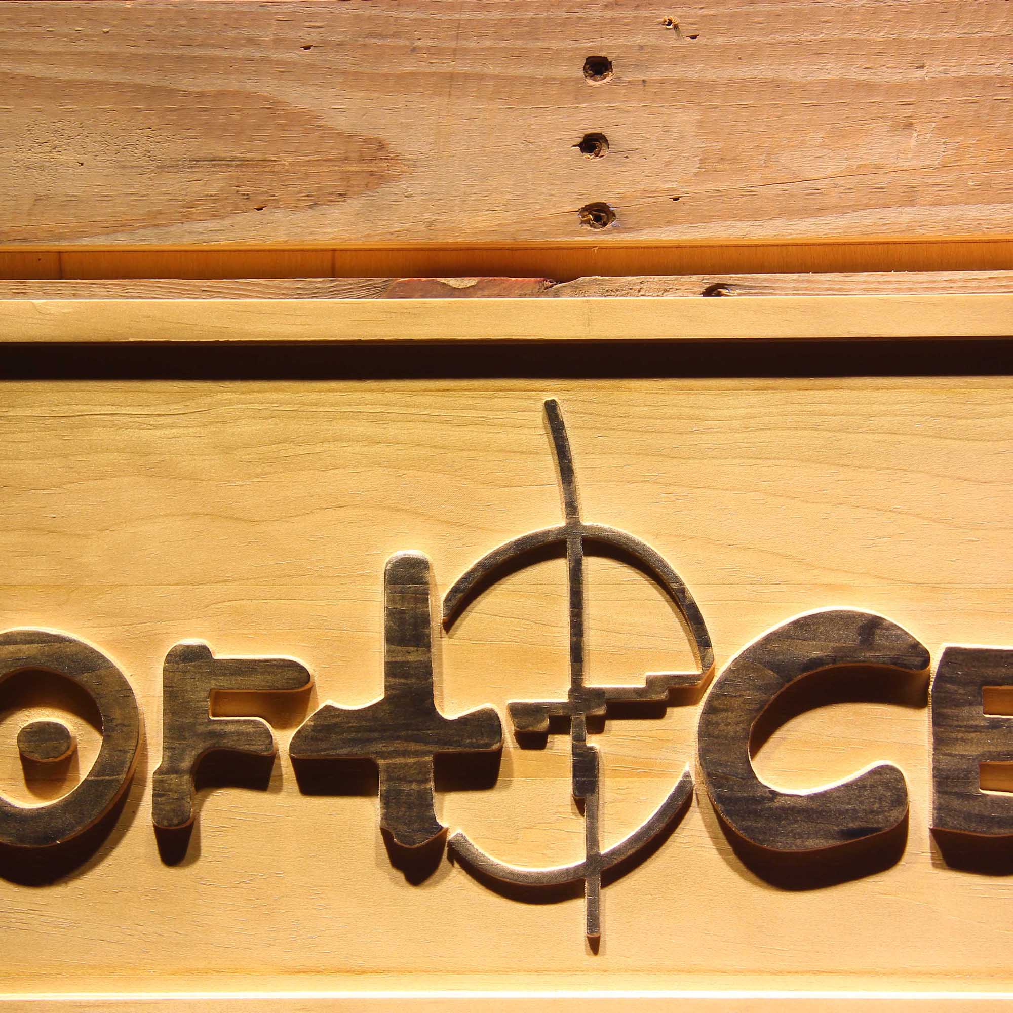 Soft Cell 3D Wooden Engrave Sign