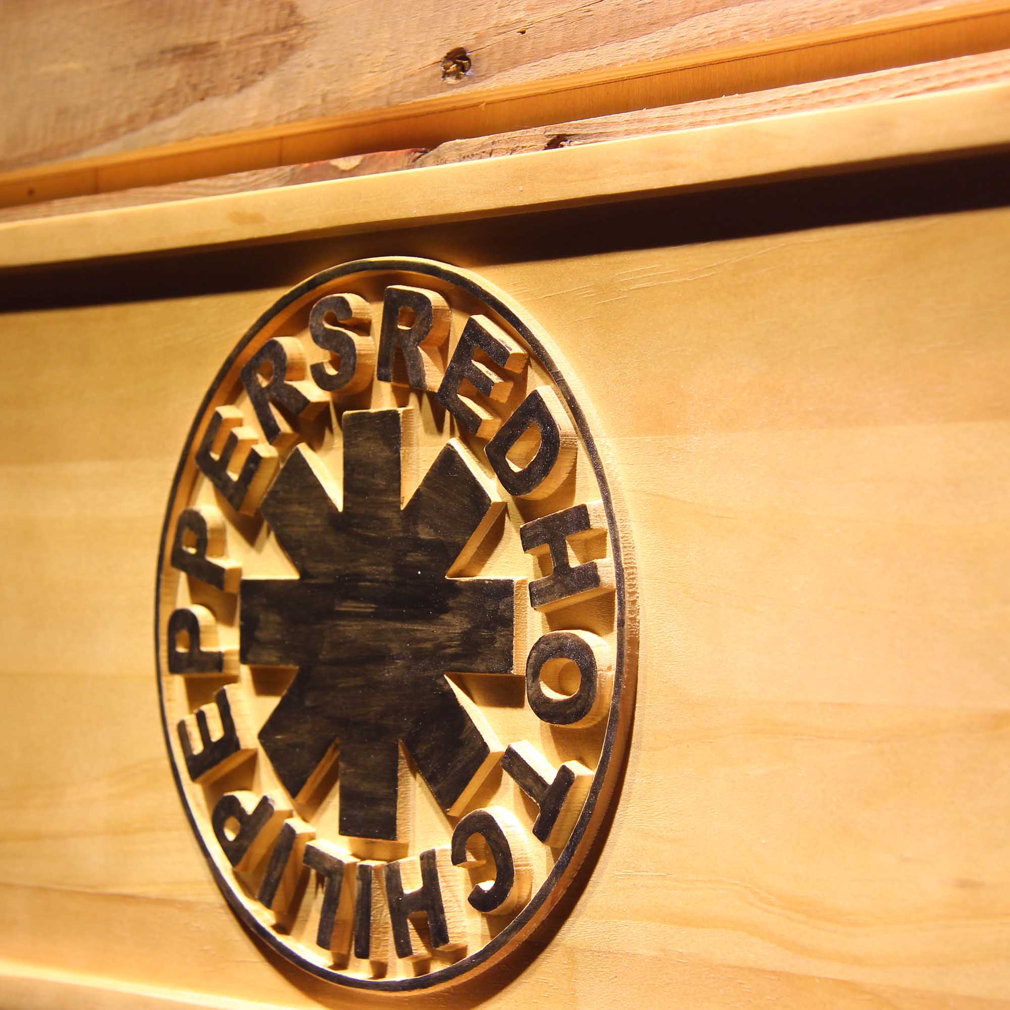 Red Hot Chili Peppers Band 3D Wooden Engrave Sign
