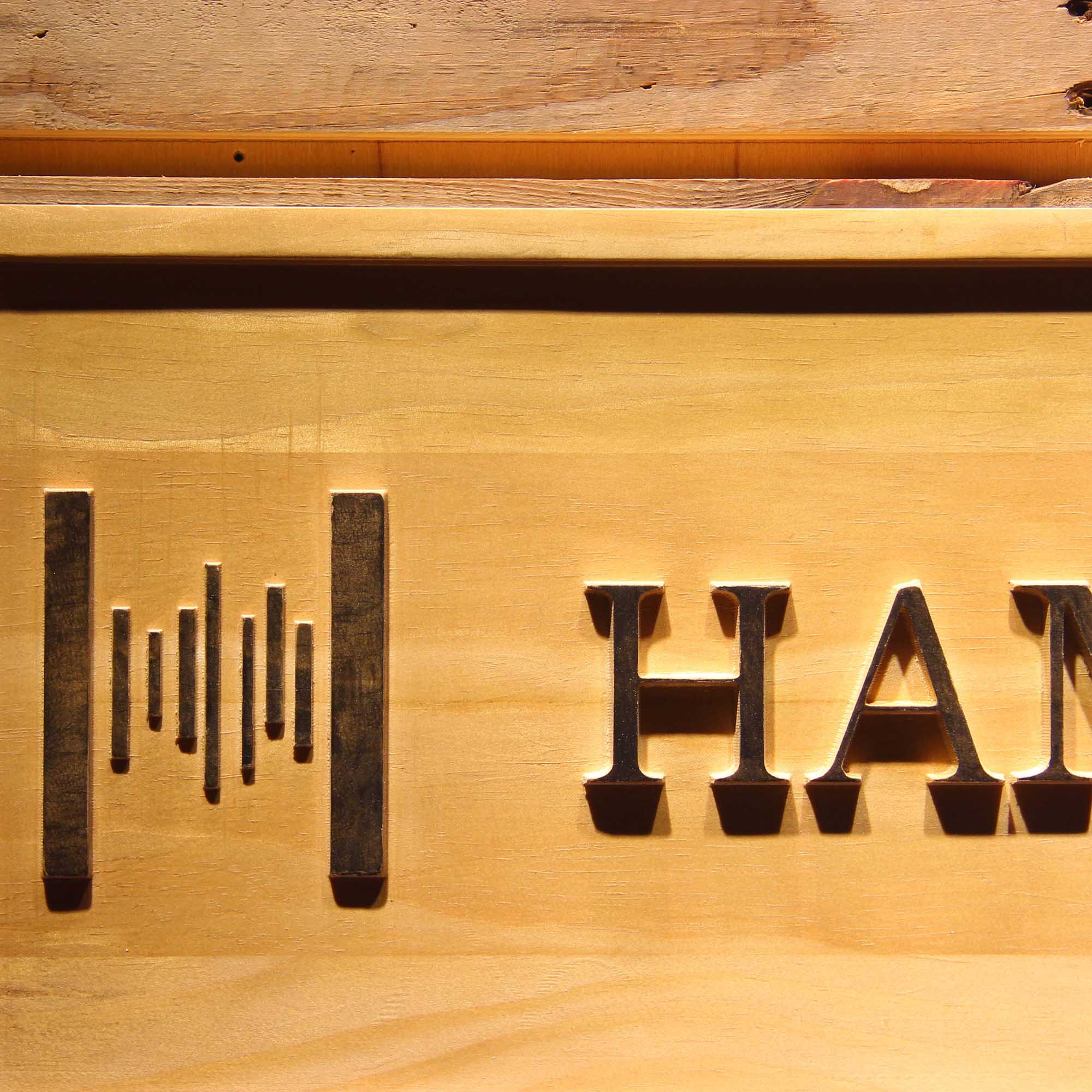 Hammond Organs Keyboards Speaker 3D Wooden Engrave Sign