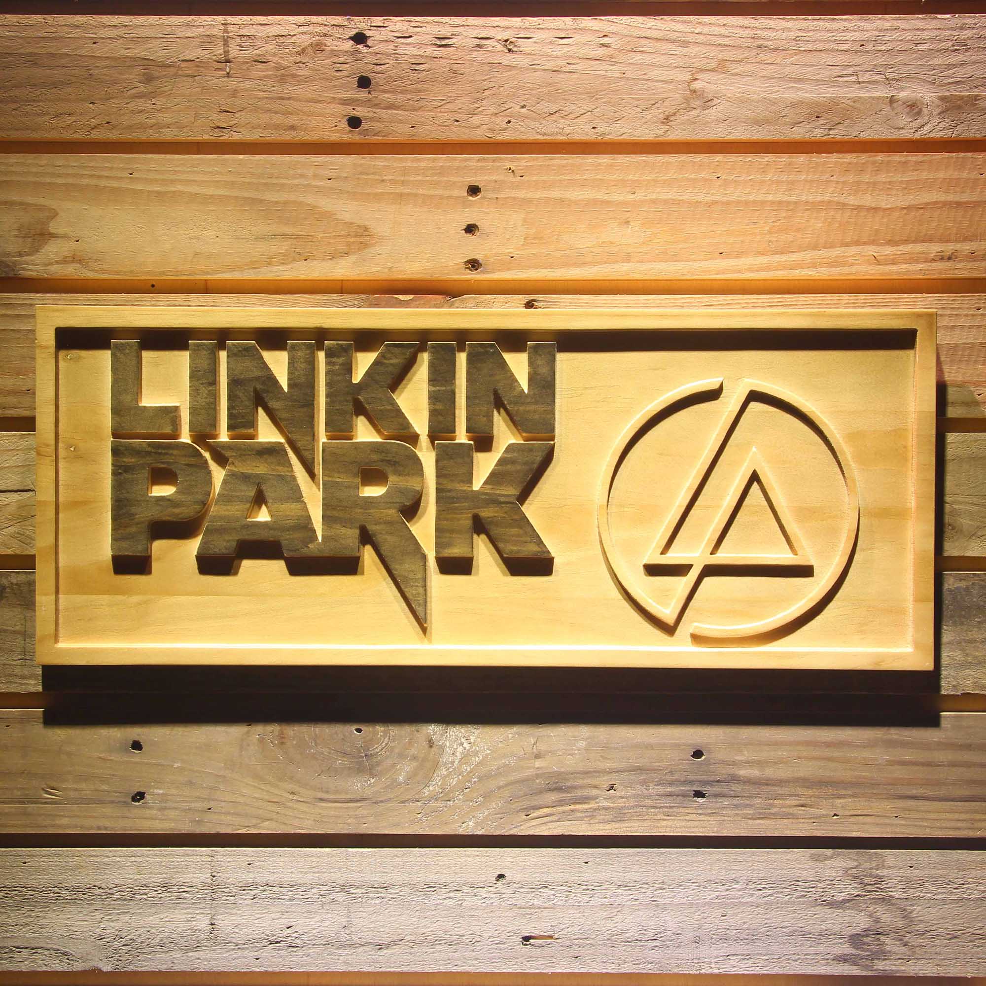 Linkin Park Rock Band Bar Beer 3D Wooden Engrave Sign