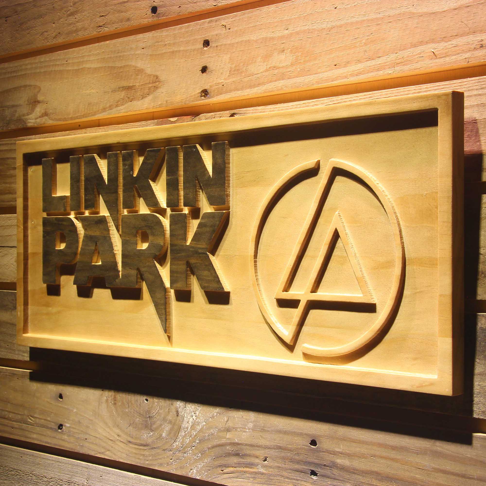 Linkin Park Rock Band Bar Beer 3D Wooden Engrave Sign