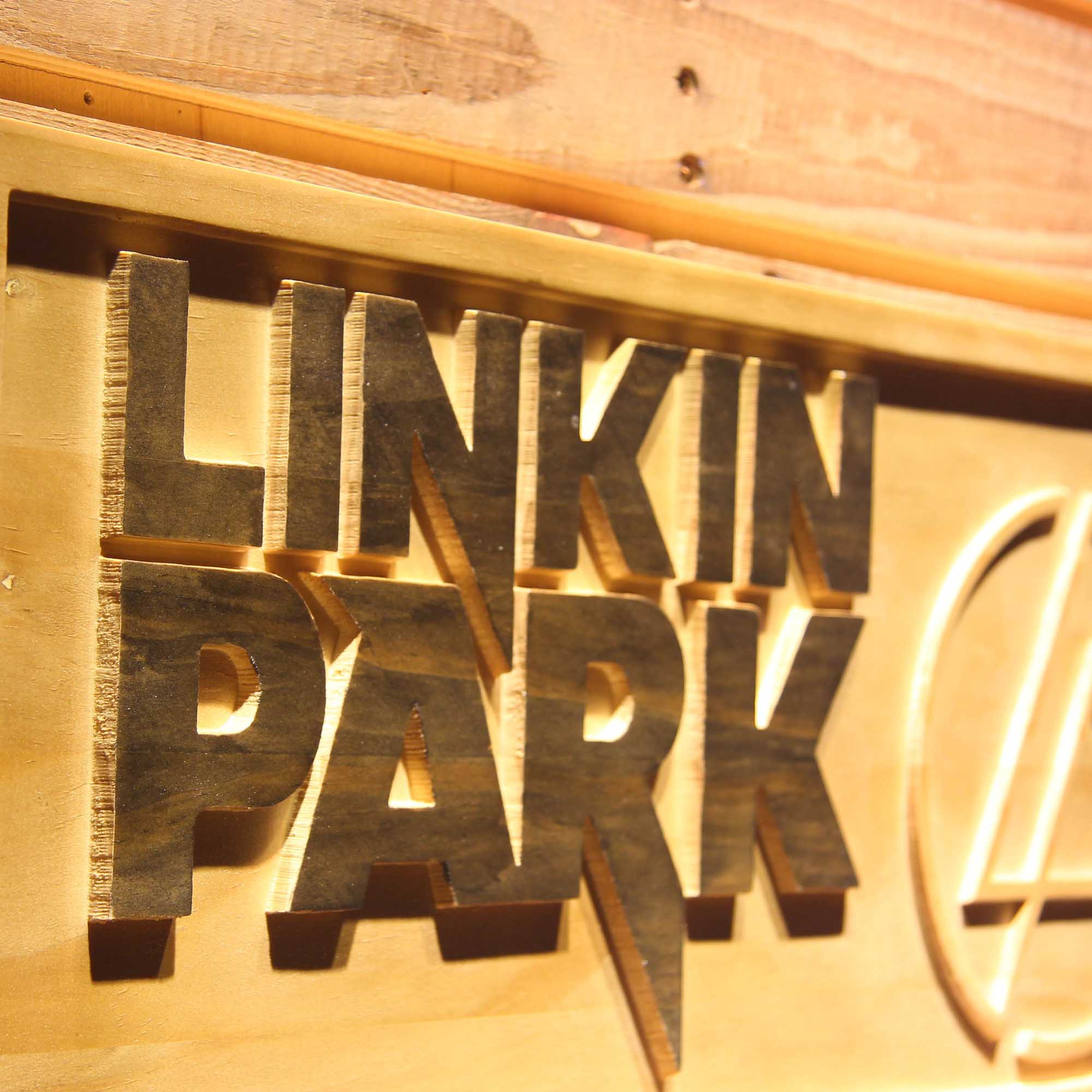 Linkin Park Rock Band Bar Beer 3D Wooden Engrave Sign