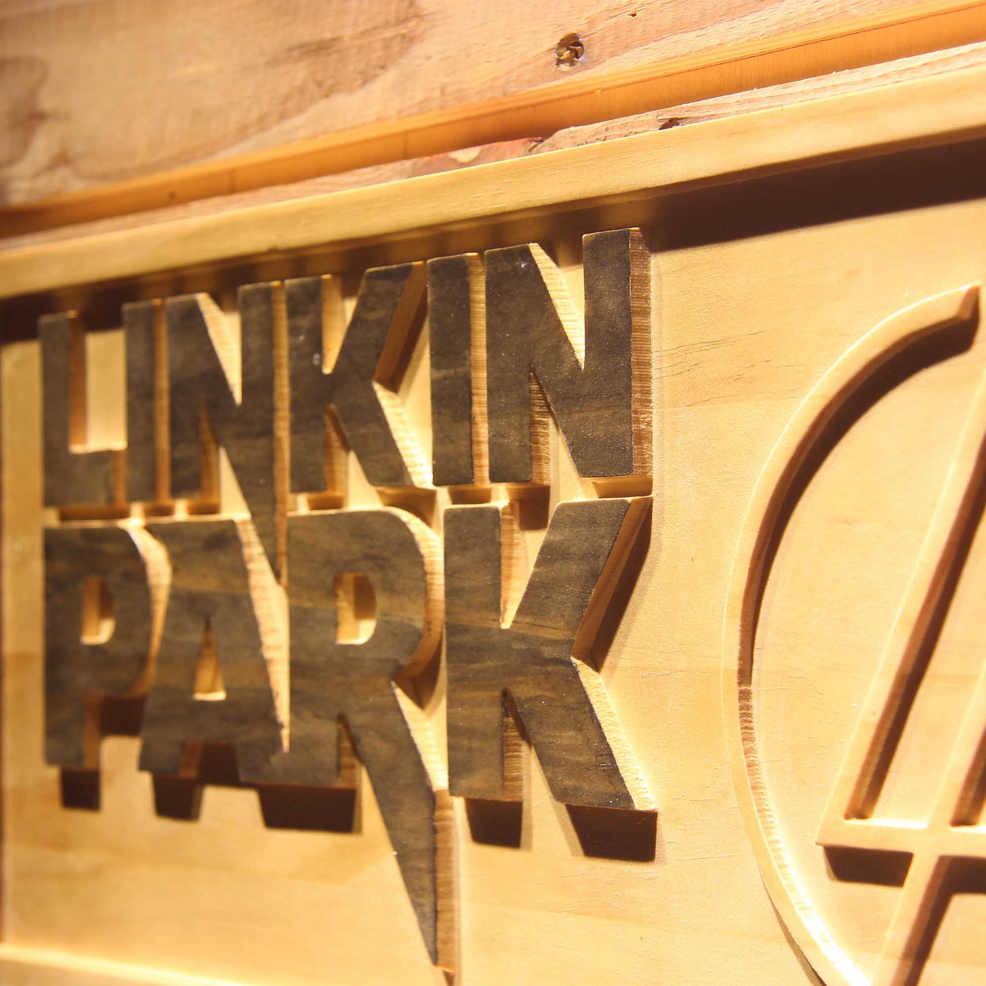 Linkin Park Rock Band Bar Beer 3D Wooden Engrave Sign