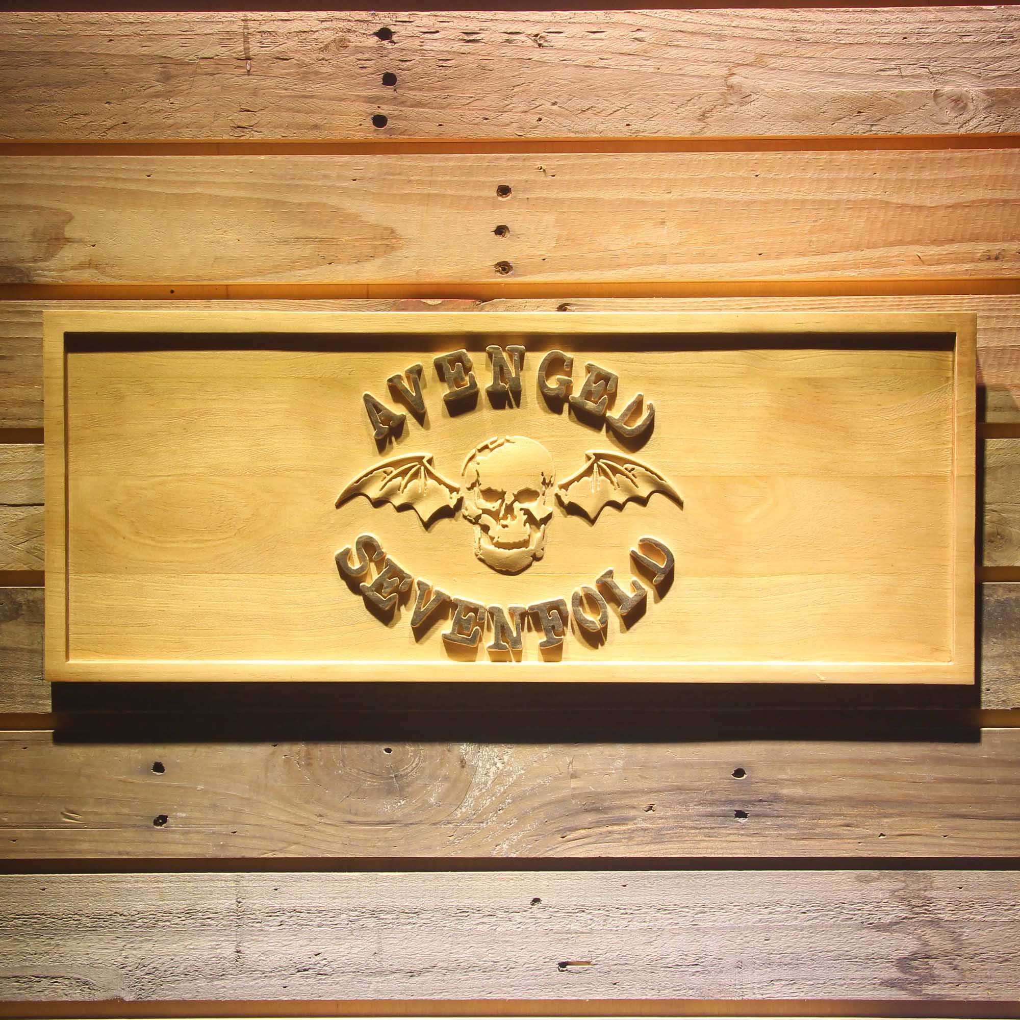 Avenged Sevenfold 3D Wooden Engrave Sign