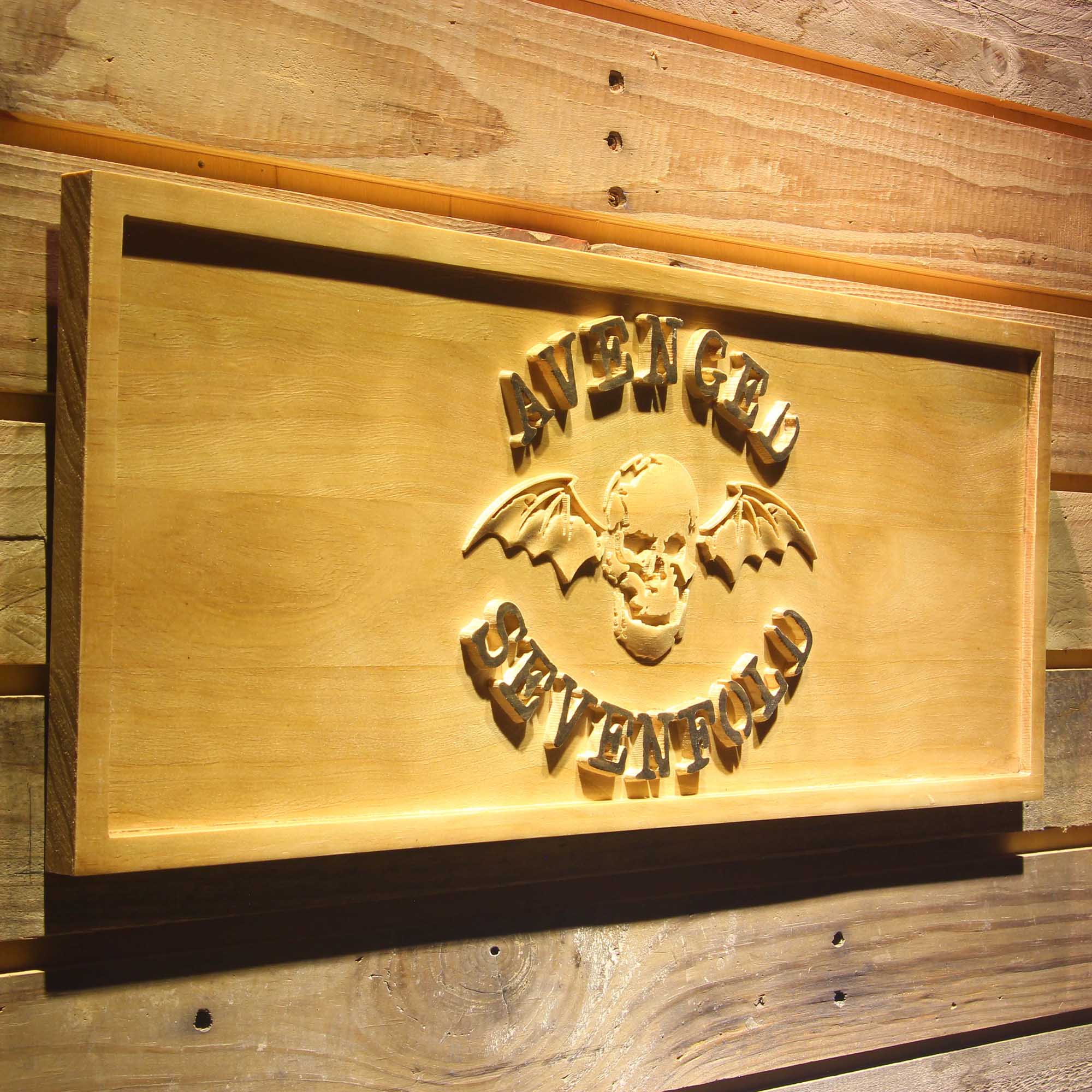 Avenged Sevenfold 3D Wooden Engrave Sign