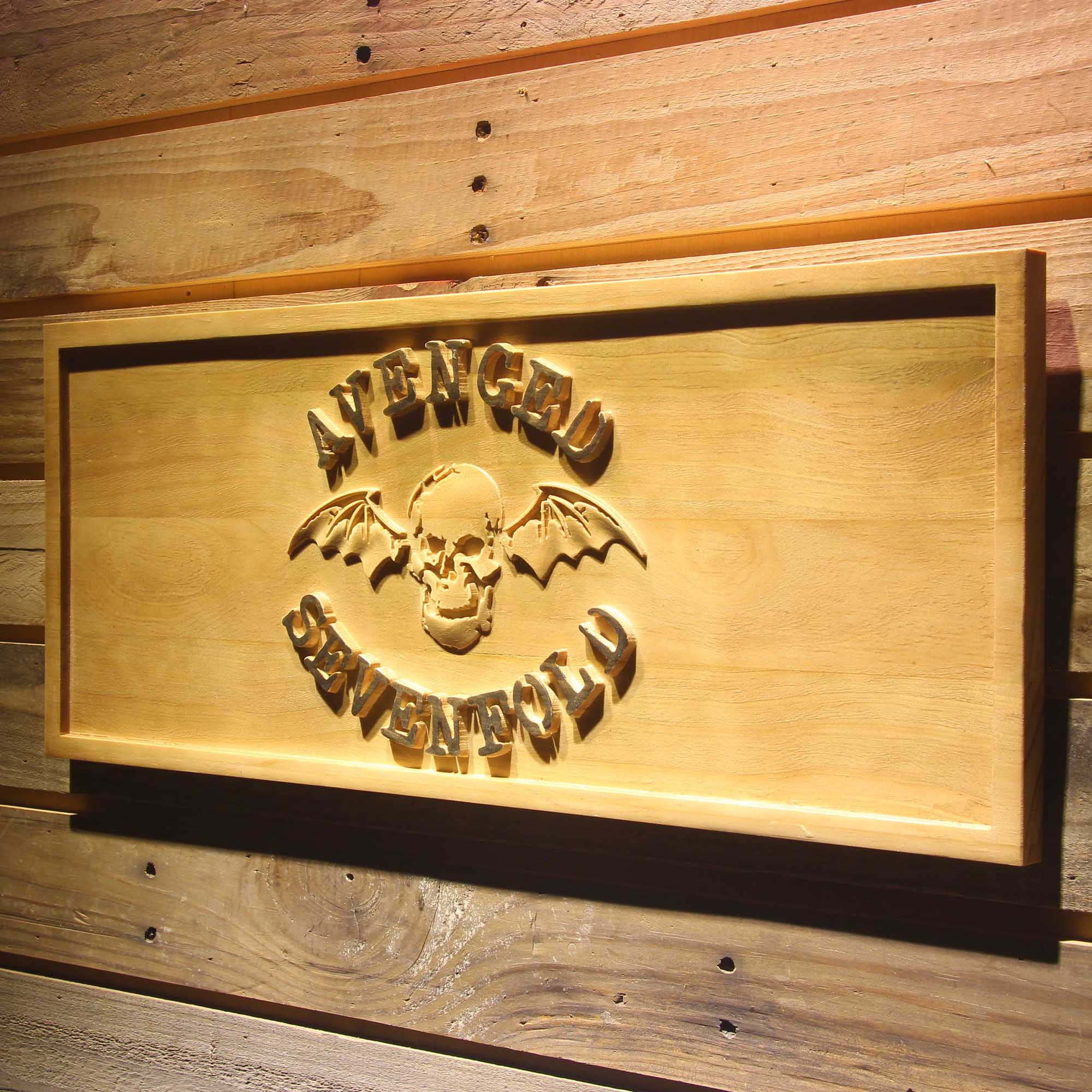 Avenged Sevenfold 3D Wooden Engrave Sign