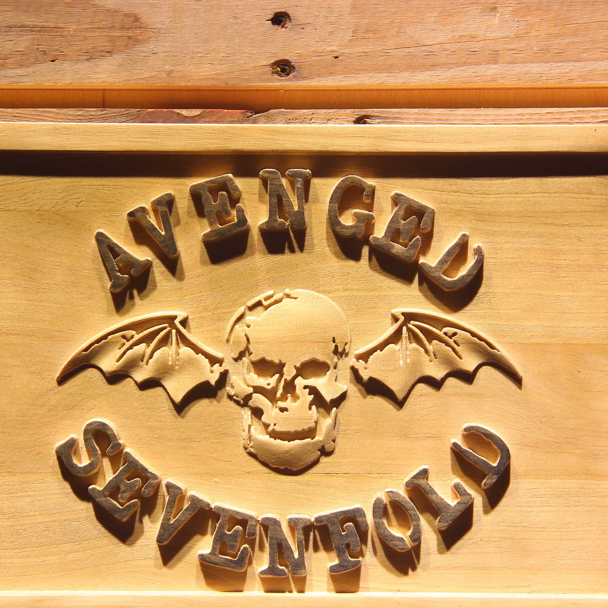 Avenged Sevenfold 3D Wooden Engrave Sign