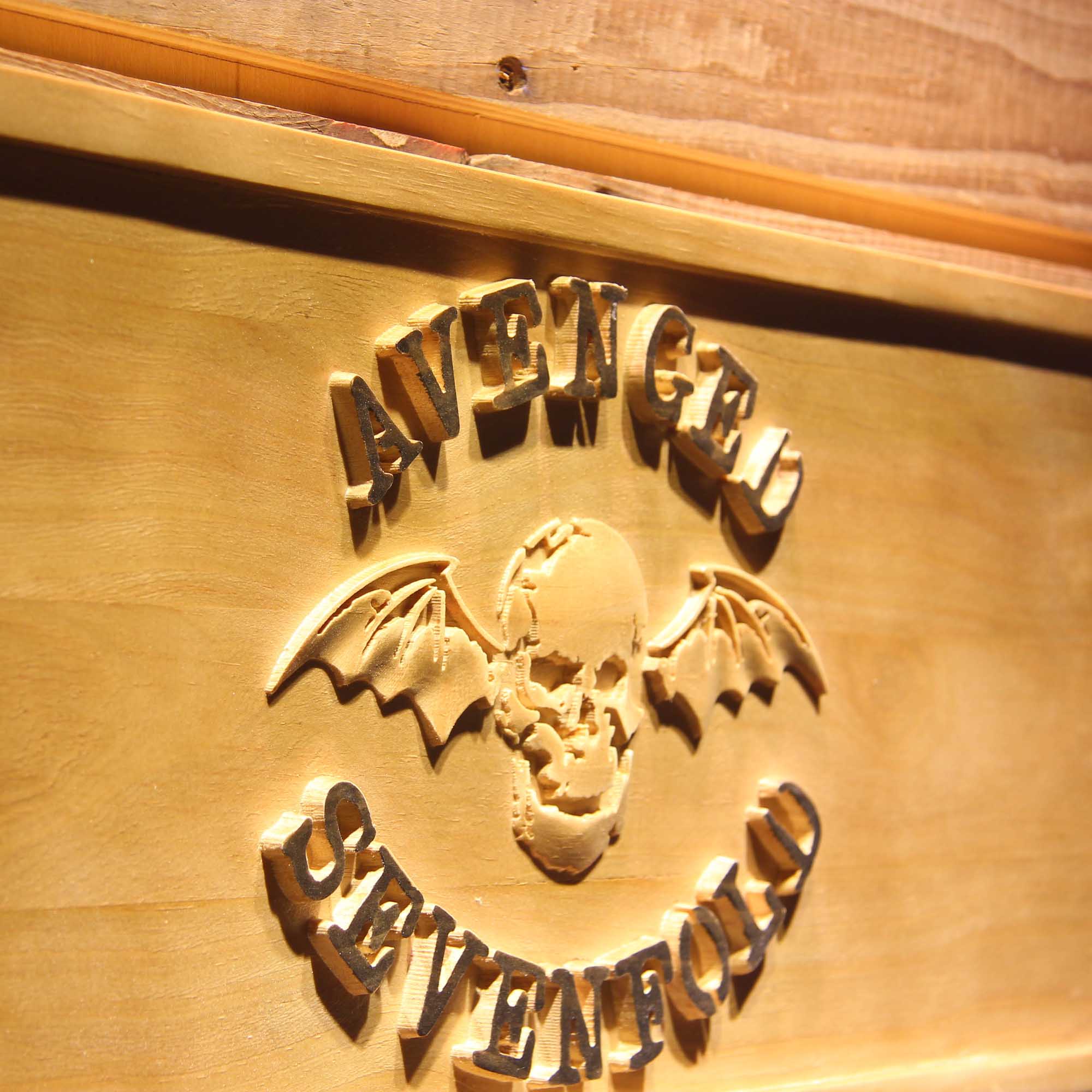 Avenged Sevenfold 3D Wooden Engrave Sign