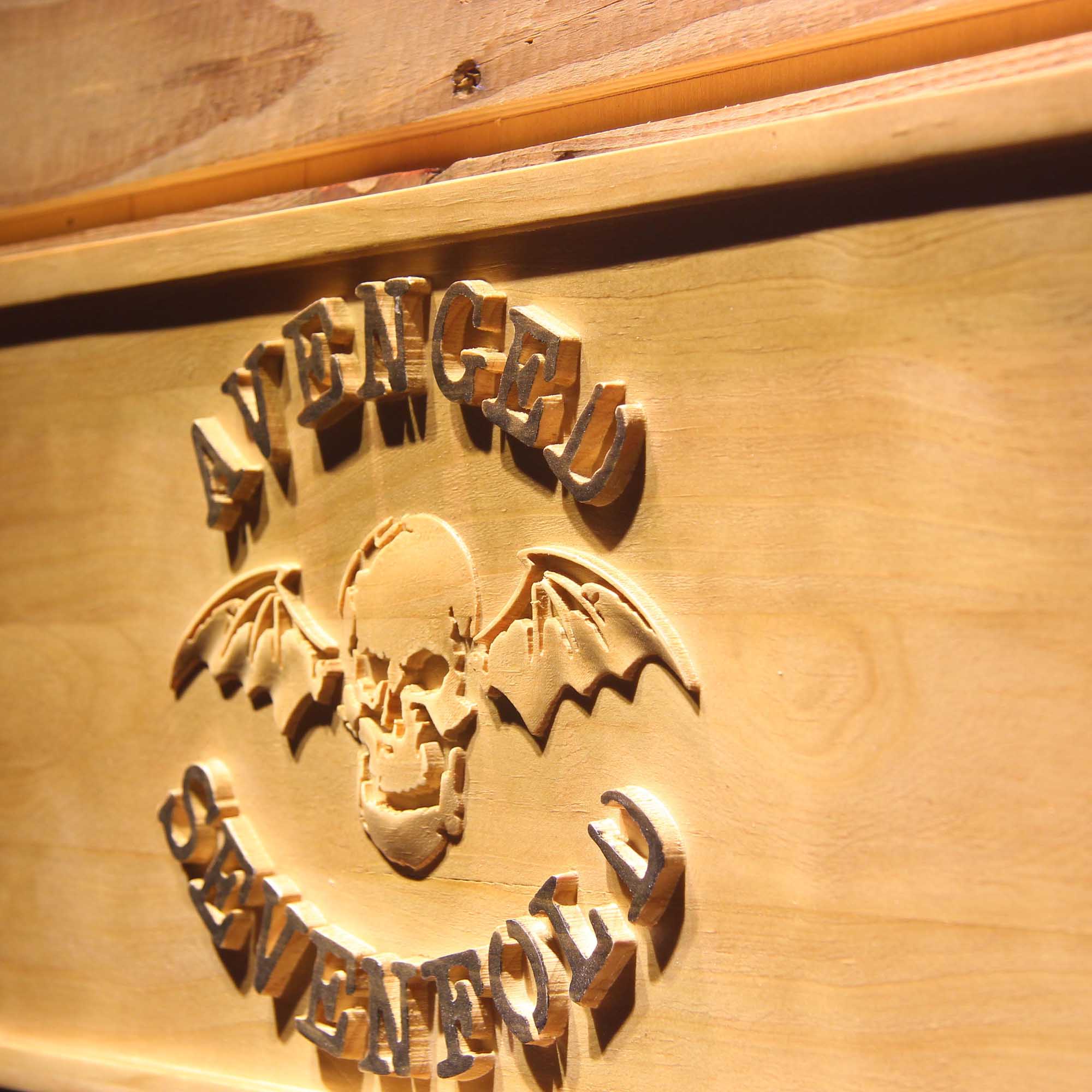 Avenged Sevenfold 3D Wooden Engrave Sign