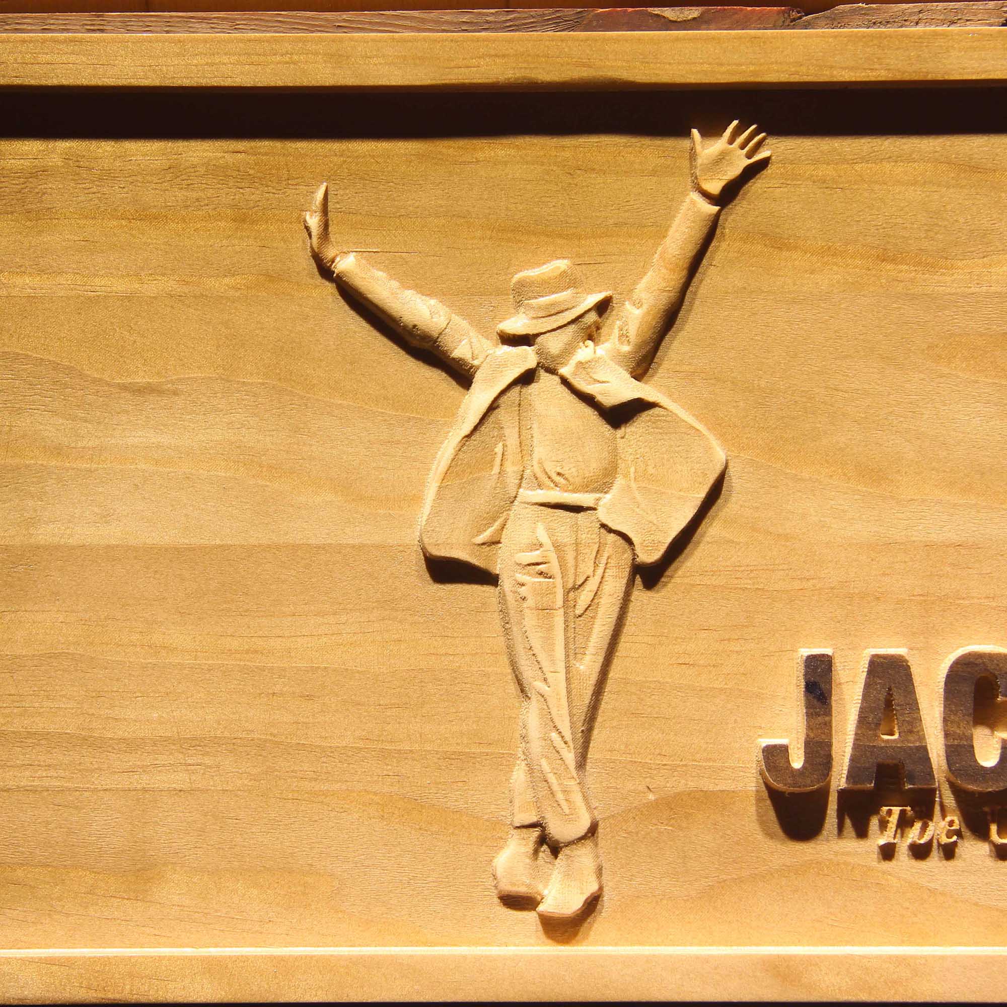 Michael Jackson Ultimate Collection 3D Wooden Engrave Sign