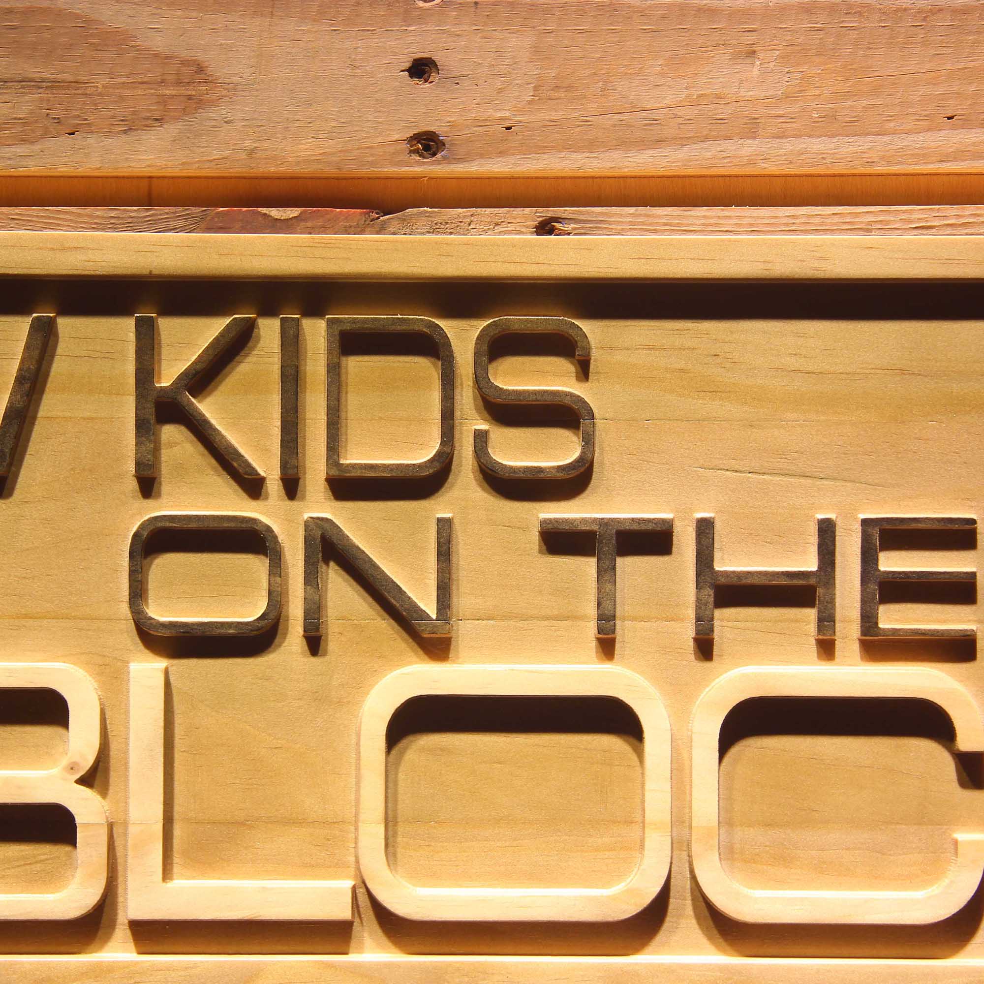 NKOTB New Kids On The Block 3D Wooden Engrave Sign