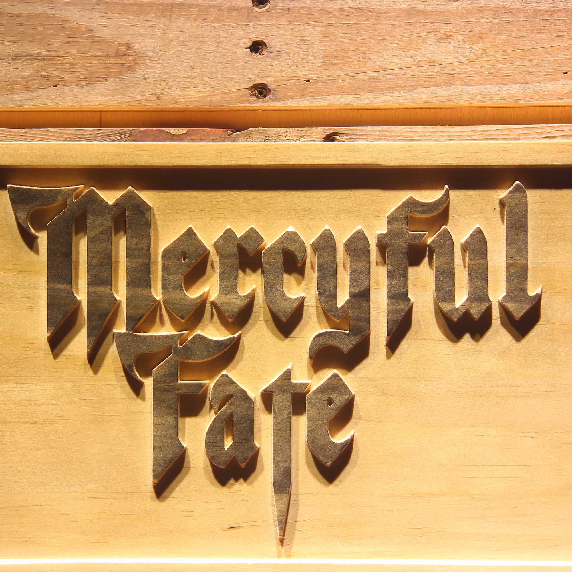 Mercyful Fate Band 3D Wooden Engrave Sign