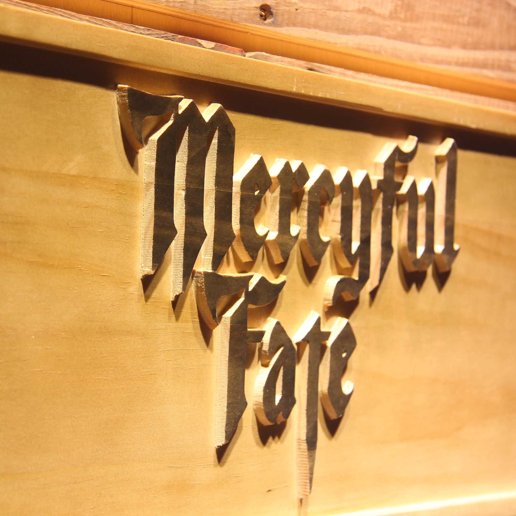 Mercyful Fate Band 3D Wooden Engrave Sign