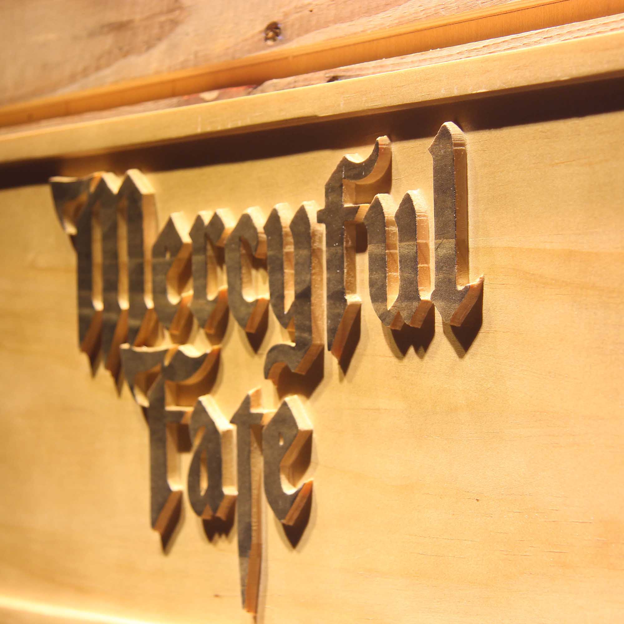 Mercyful Fate Band 3D Wooden Engrave Sign