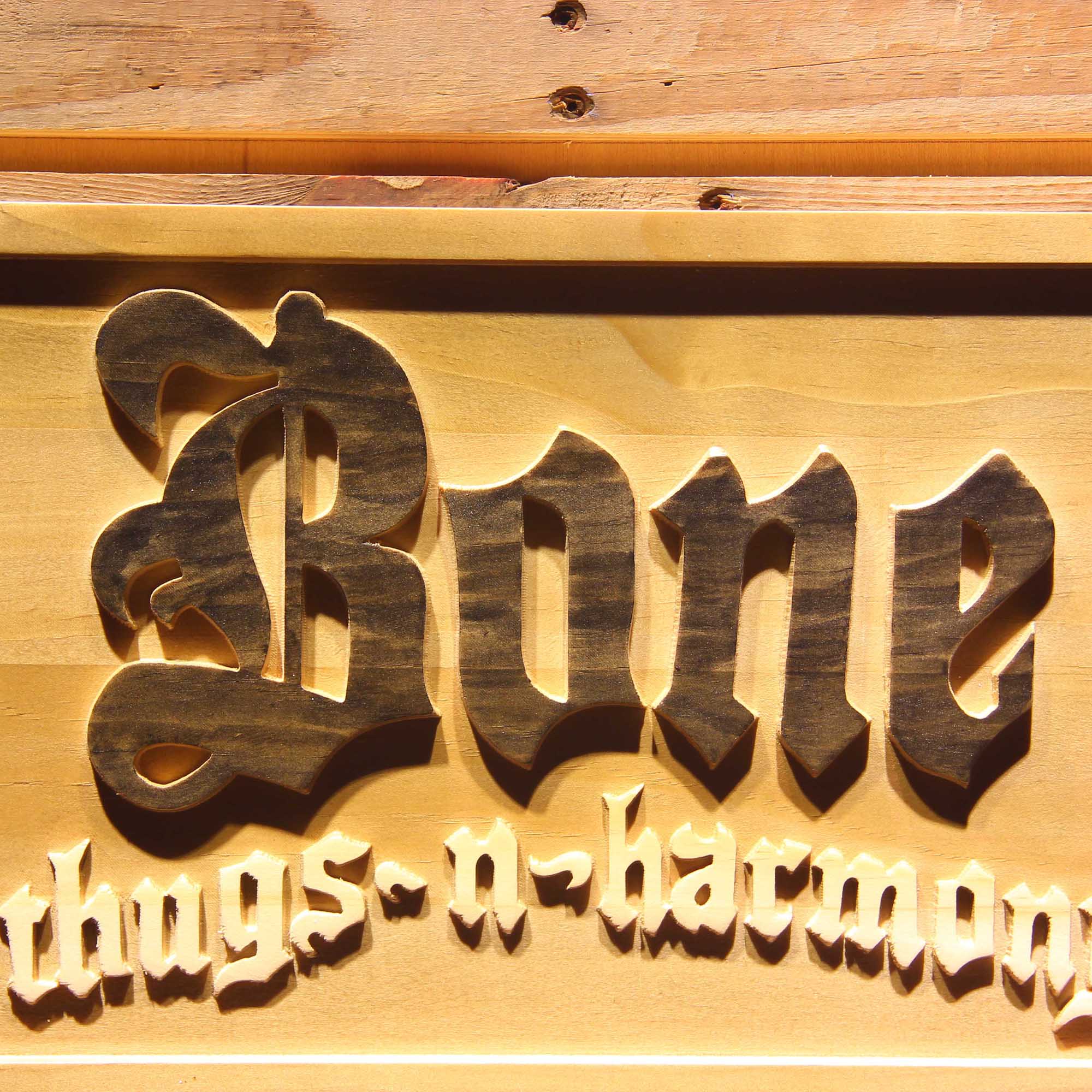 Bone Thugs-N-Harmony Band 3D Wooden Engrave Sign