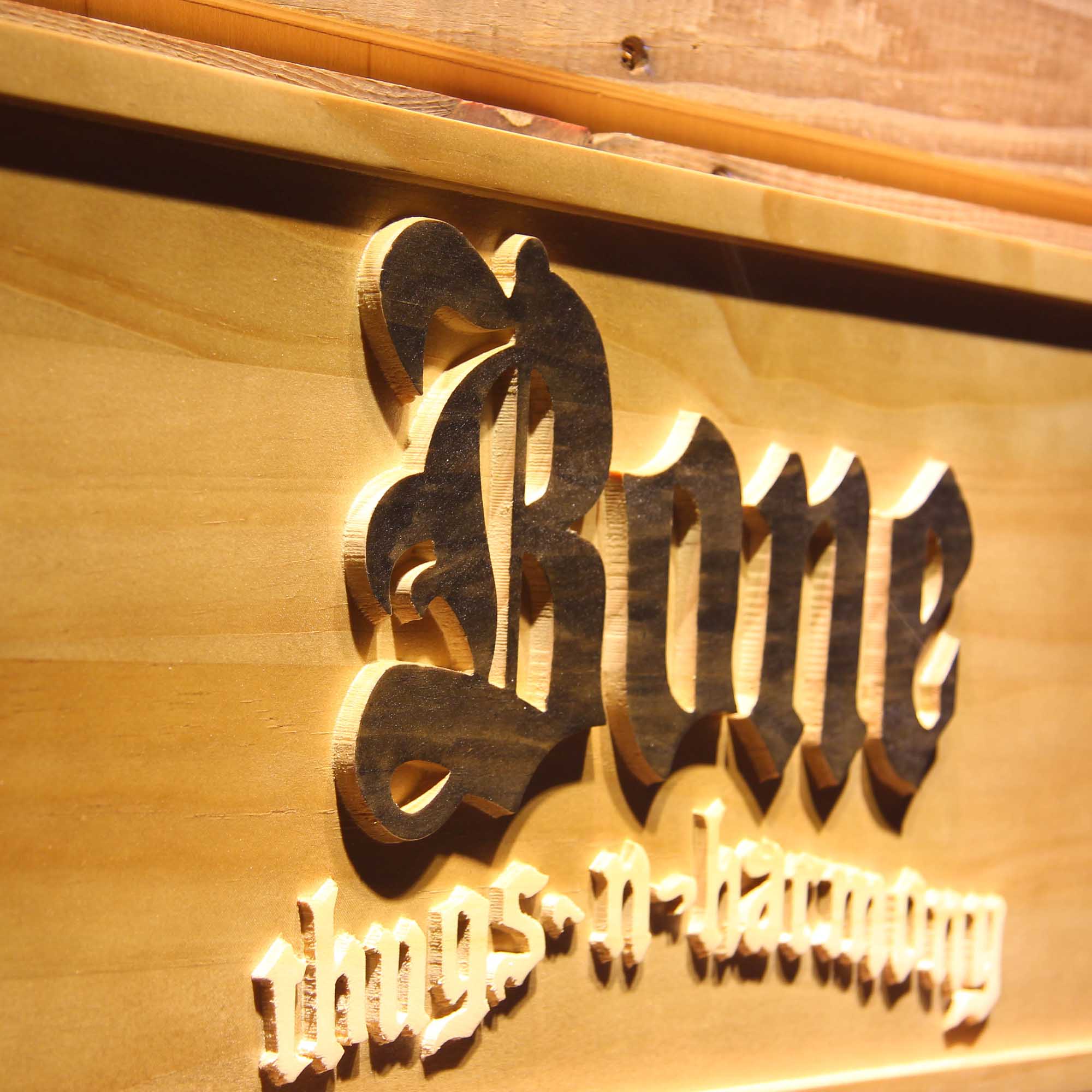 Bone Thugs-N-Harmony Band 3D Wooden Engrave Sign