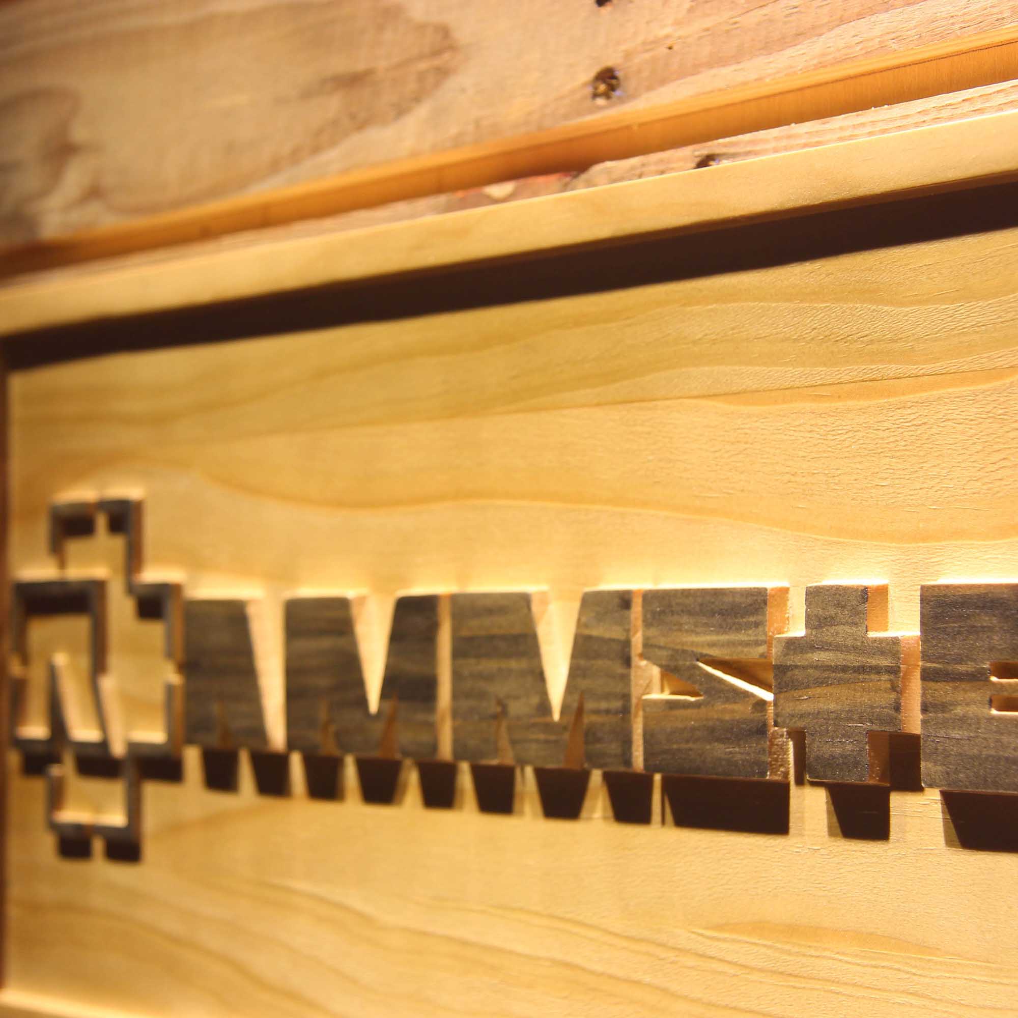 Rammstein Band 3D Wooden Engrave Sign