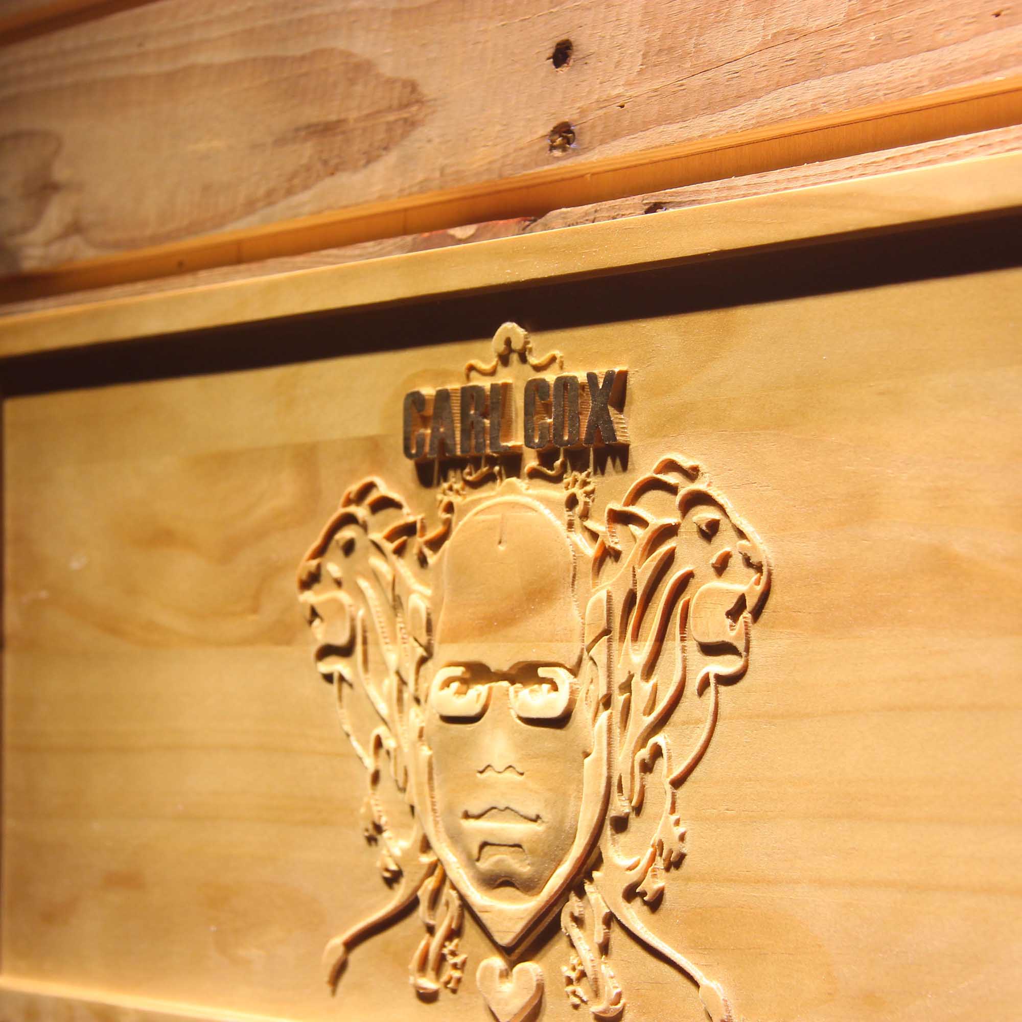 Carl Cox Music 3D Wooden Engrave Sign