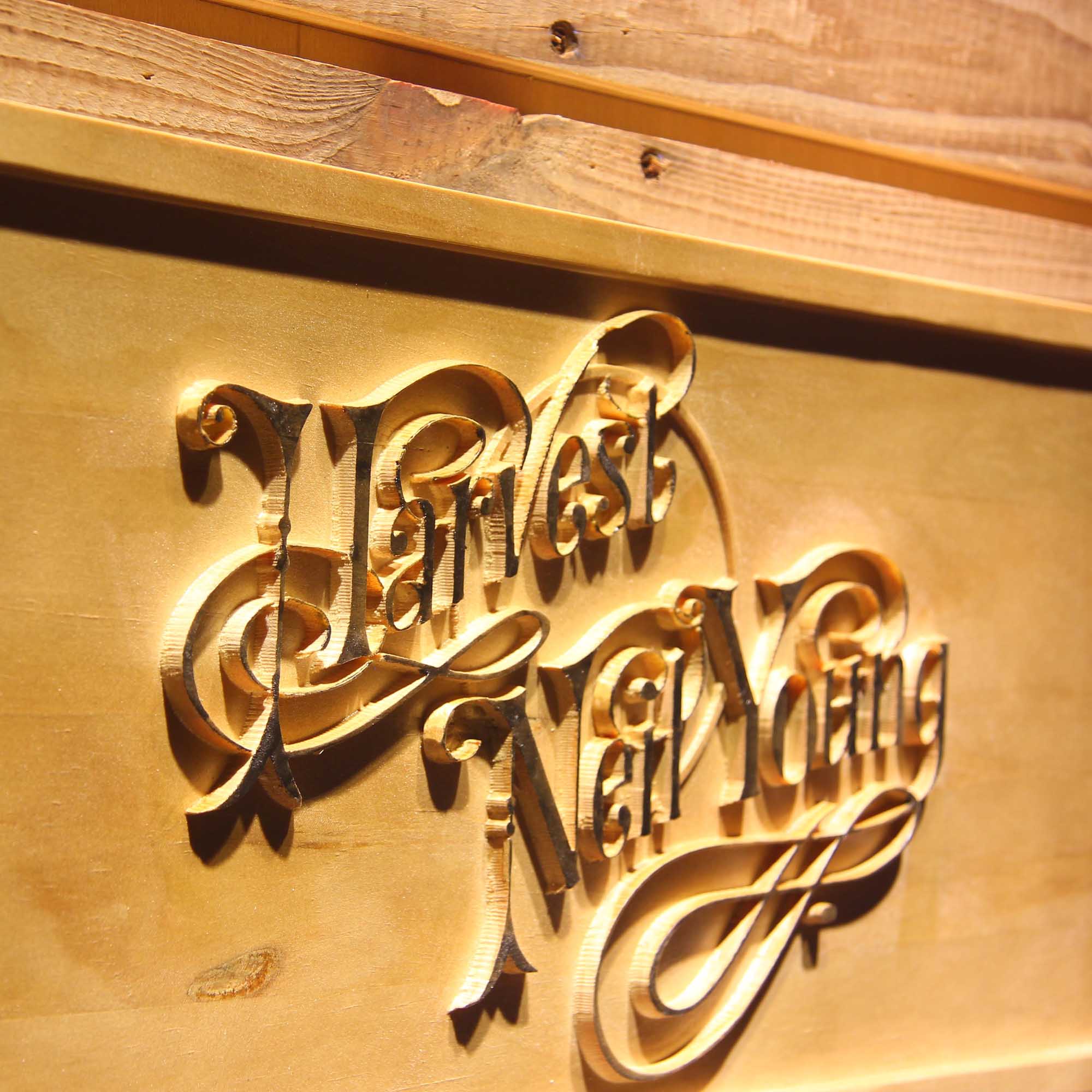 Neil Young Harvest 3D Wooden Engrave Sign