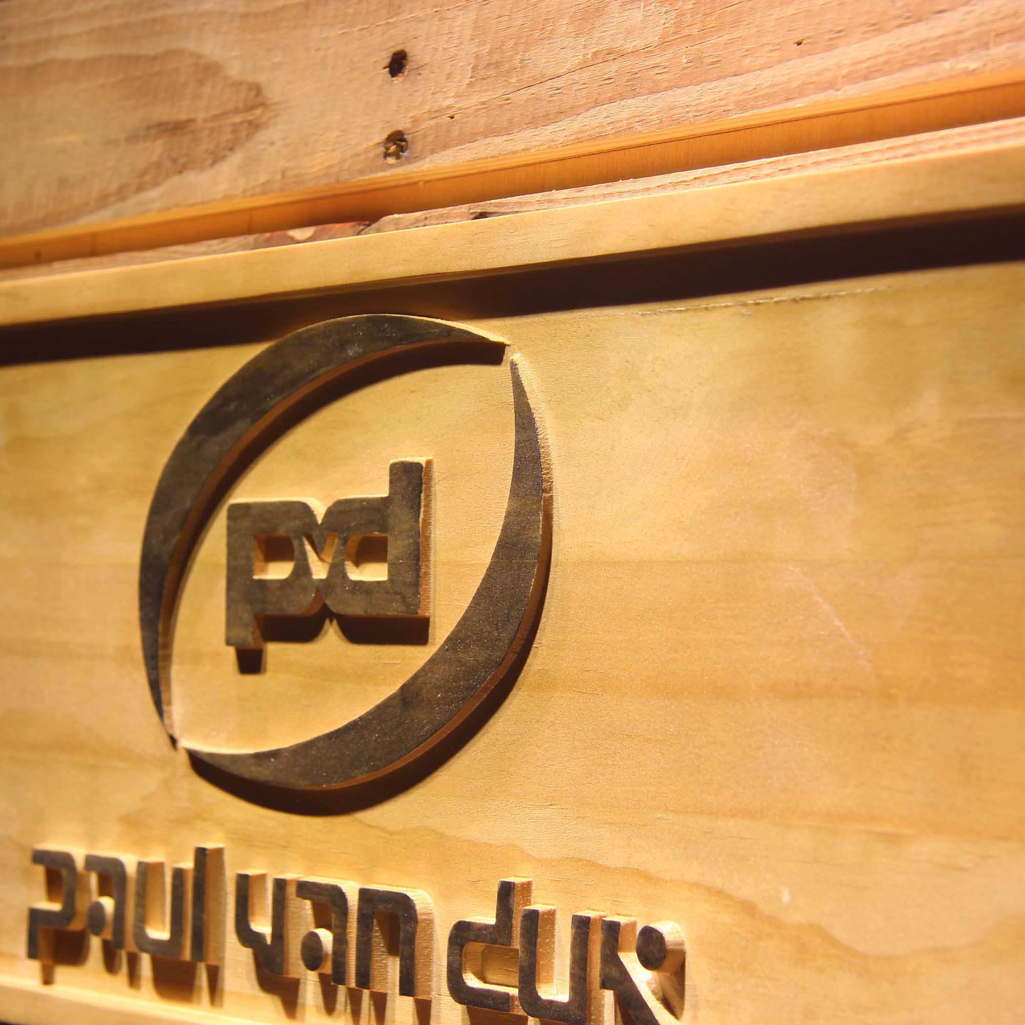 Paul Van Dyk DJ 3D Wooden Engrave Sign