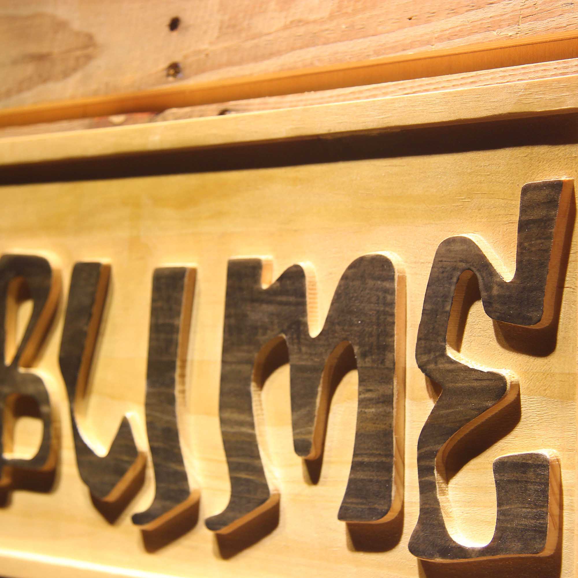 Sublime Band 3D Wooden Engrave Sign