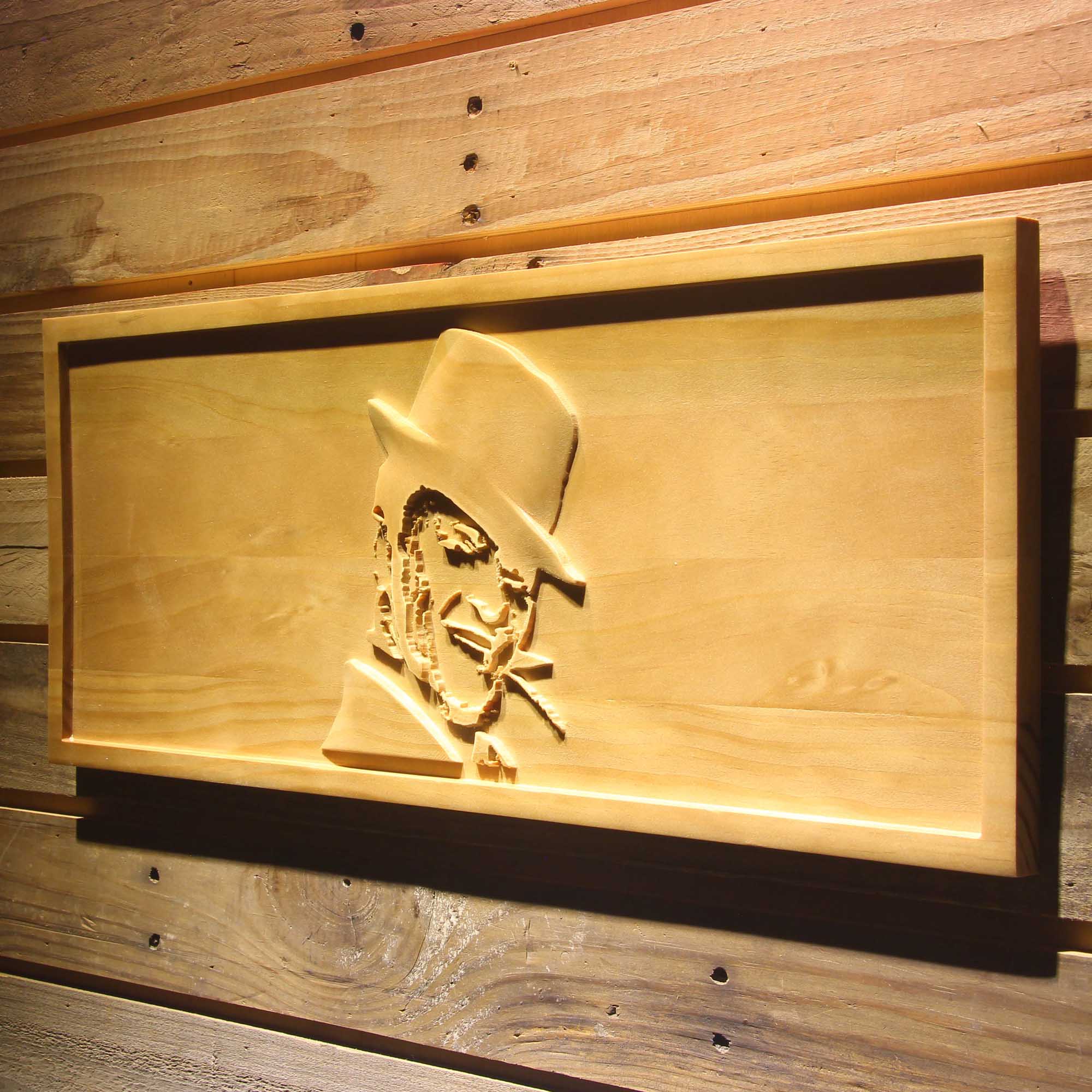 Frank Sinatra Singer 3D Wooden Engrave Sign