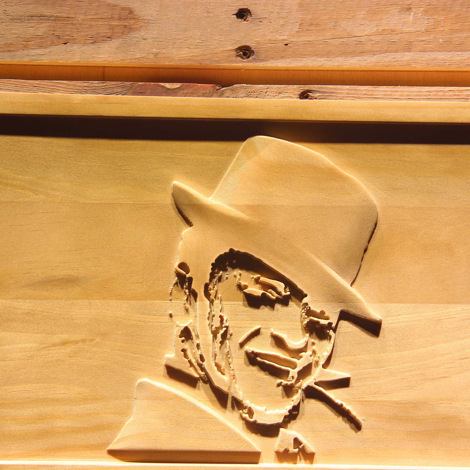 Frank Sinatra Singer 3D Wooden Engrave Sign