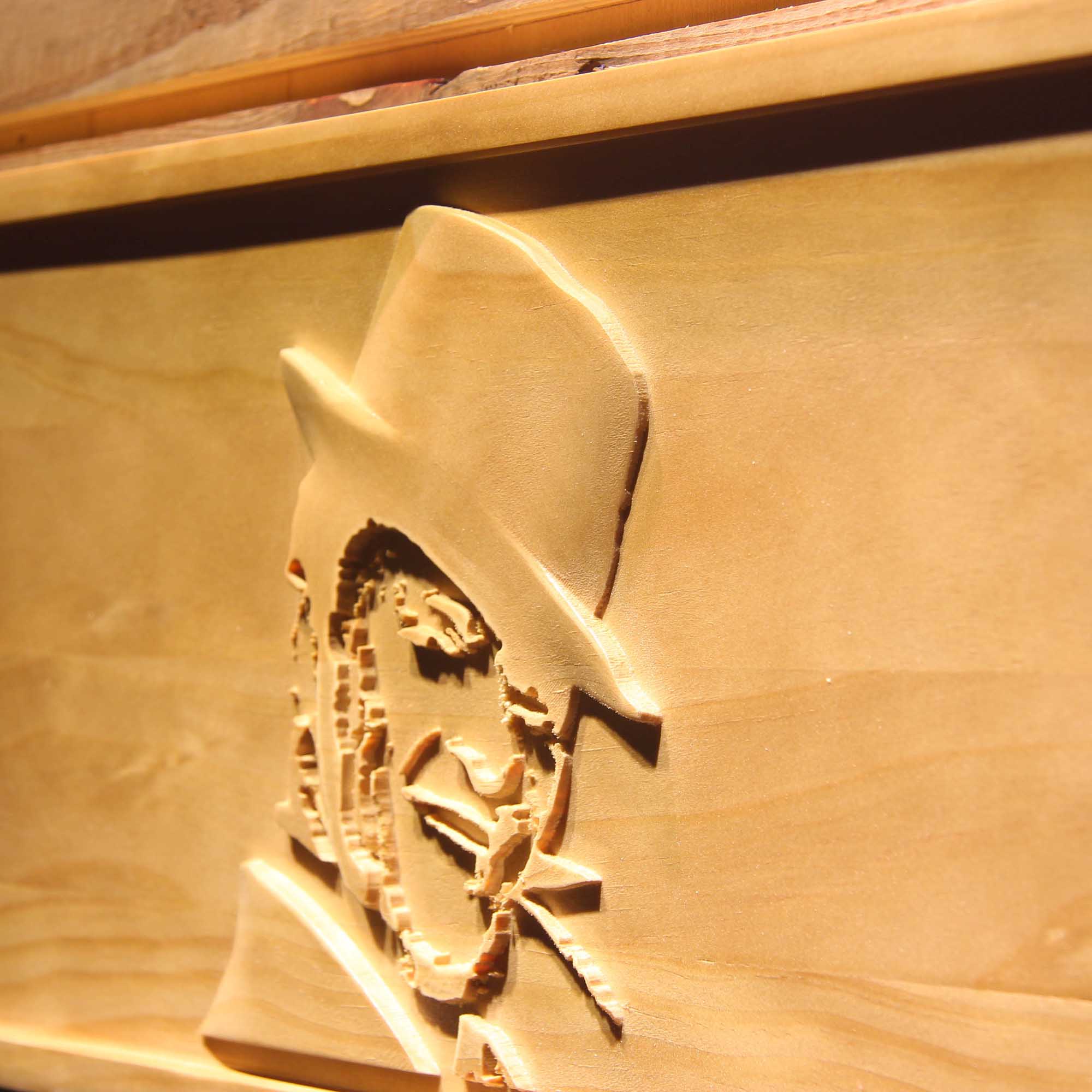 Frank Sinatra Singer 3D Wooden Engrave Sign