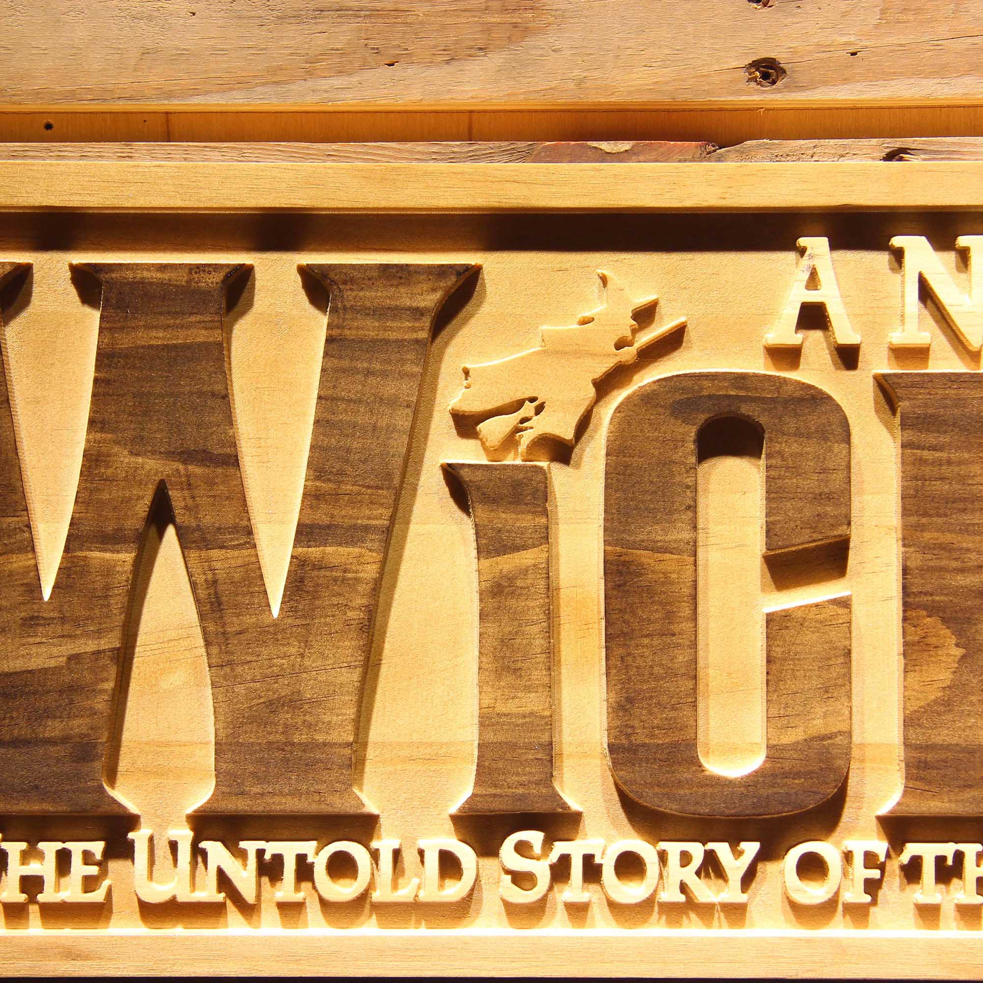 Wicked The Musical 3D Wooden Engrave Sign