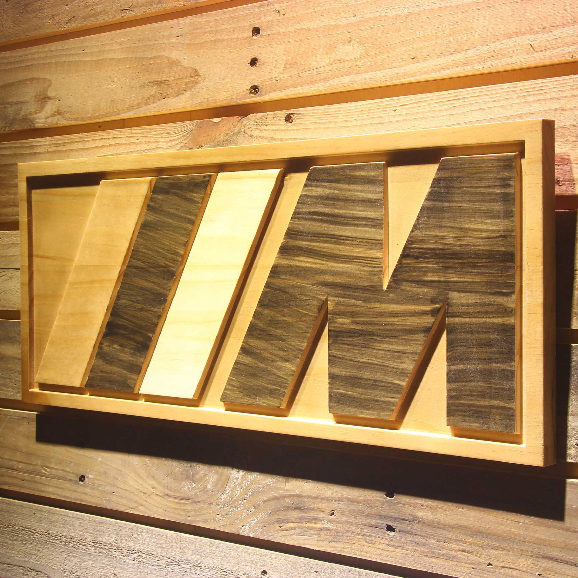 BMW 3D Wooden Engrave Sign