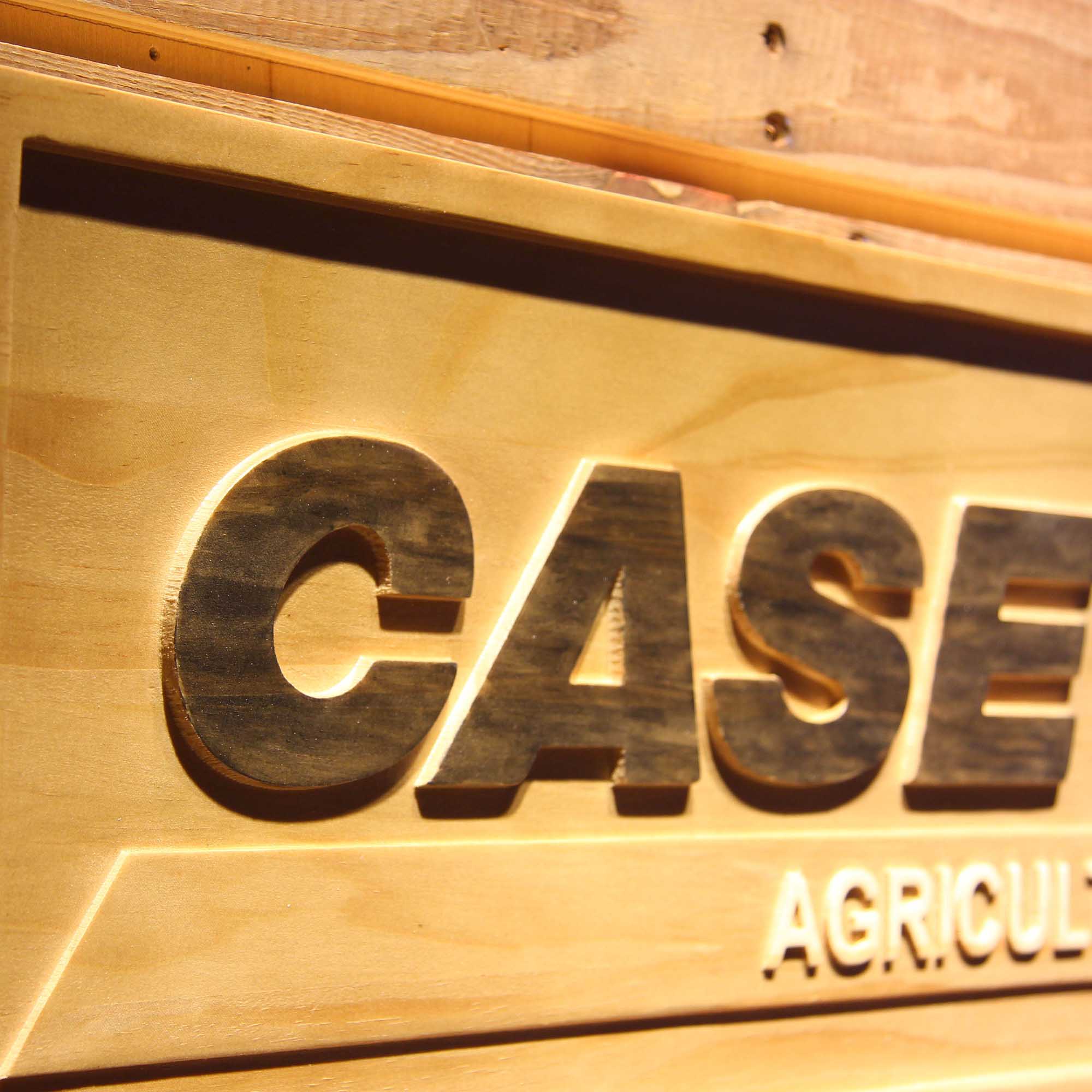 Case International Harvest Harvester 3D Wooden Engrave Sign