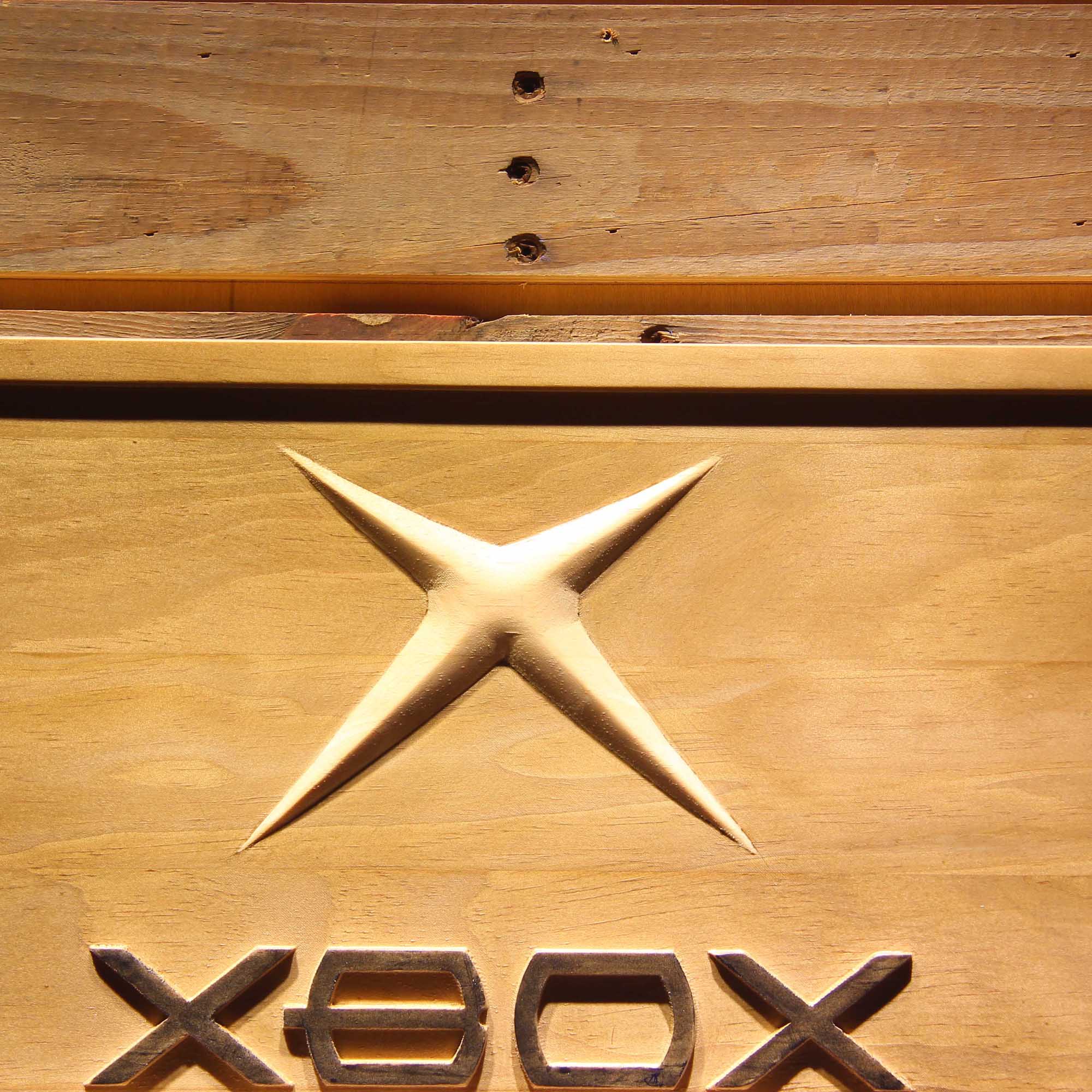 Xbox Game Room 3D Wooden Engrave Sign