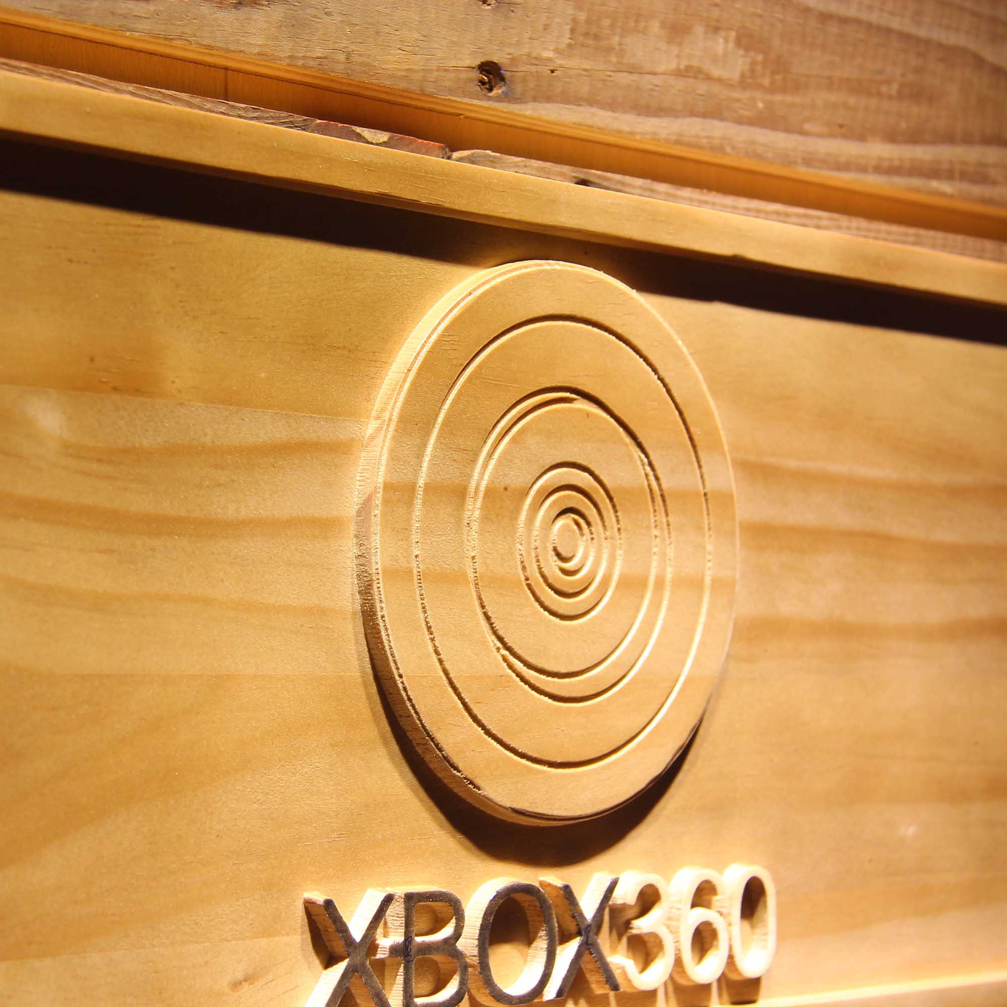 Xbox 360 Man Cave 3D Wooden Engrave Sign