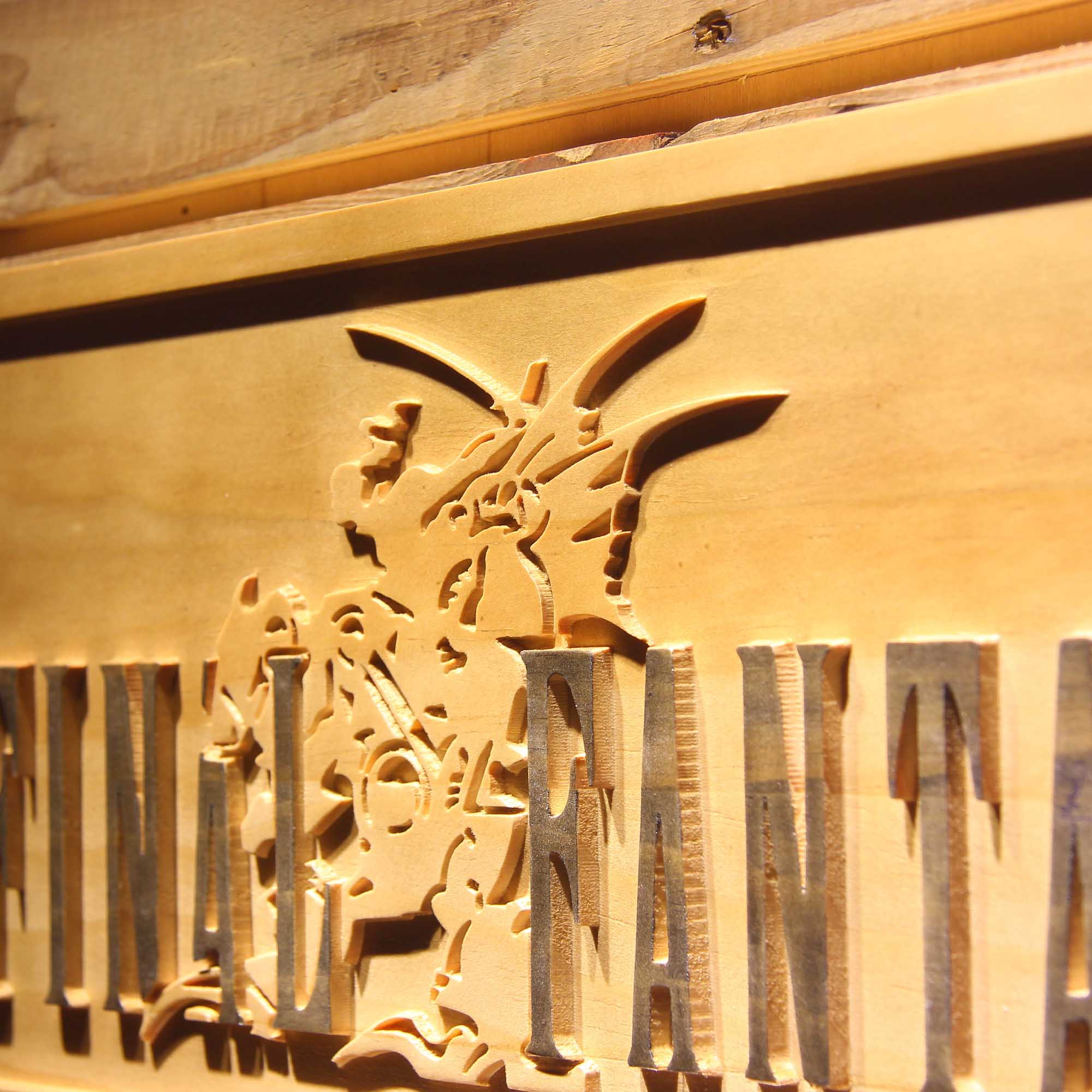 Final Fantasy VI TV Games 3D Wooden Engrave Sign