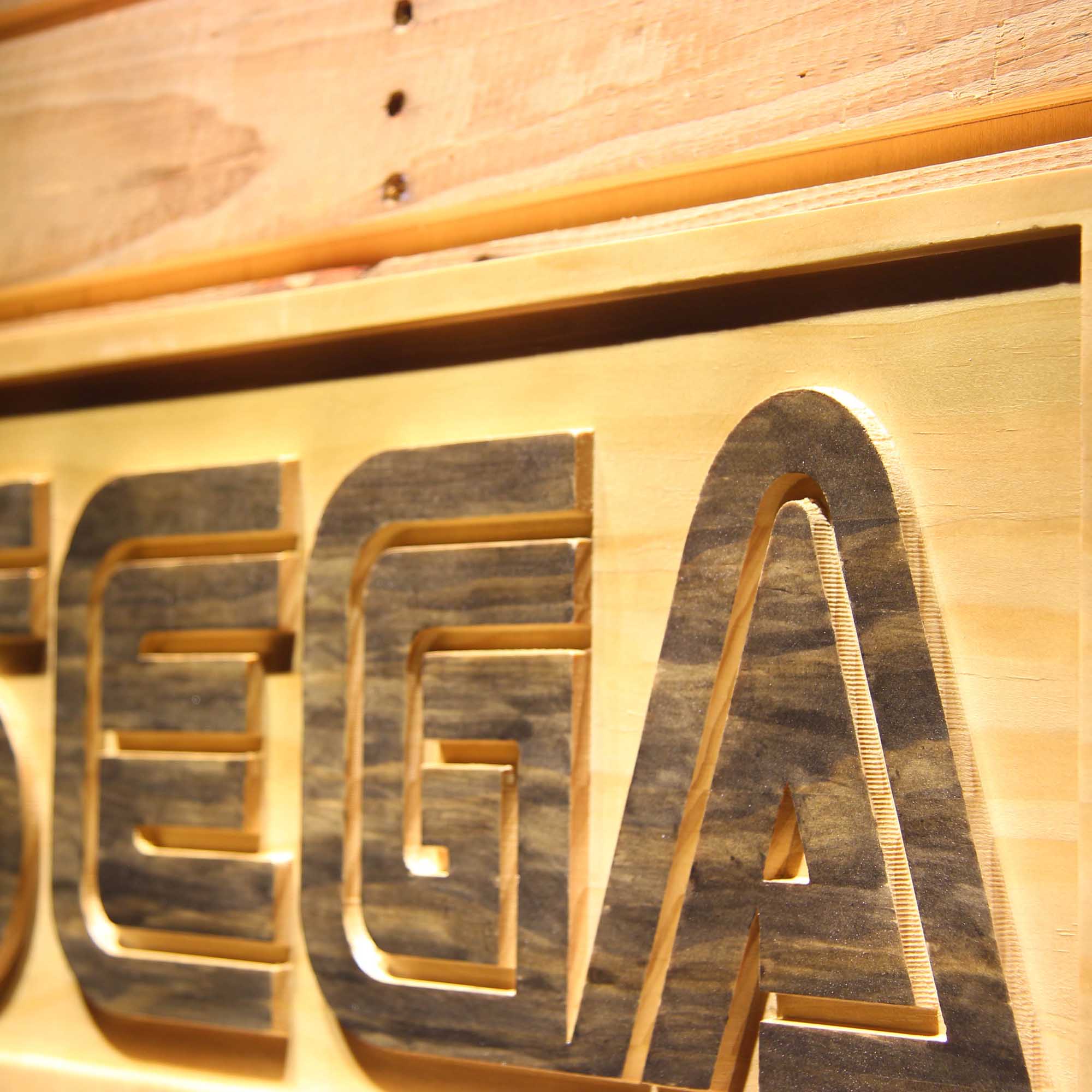 Sega Game 3D Wooden Engrave Sign